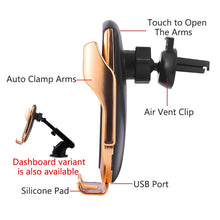Load image into Gallery viewer, Wireless car Charger Holder